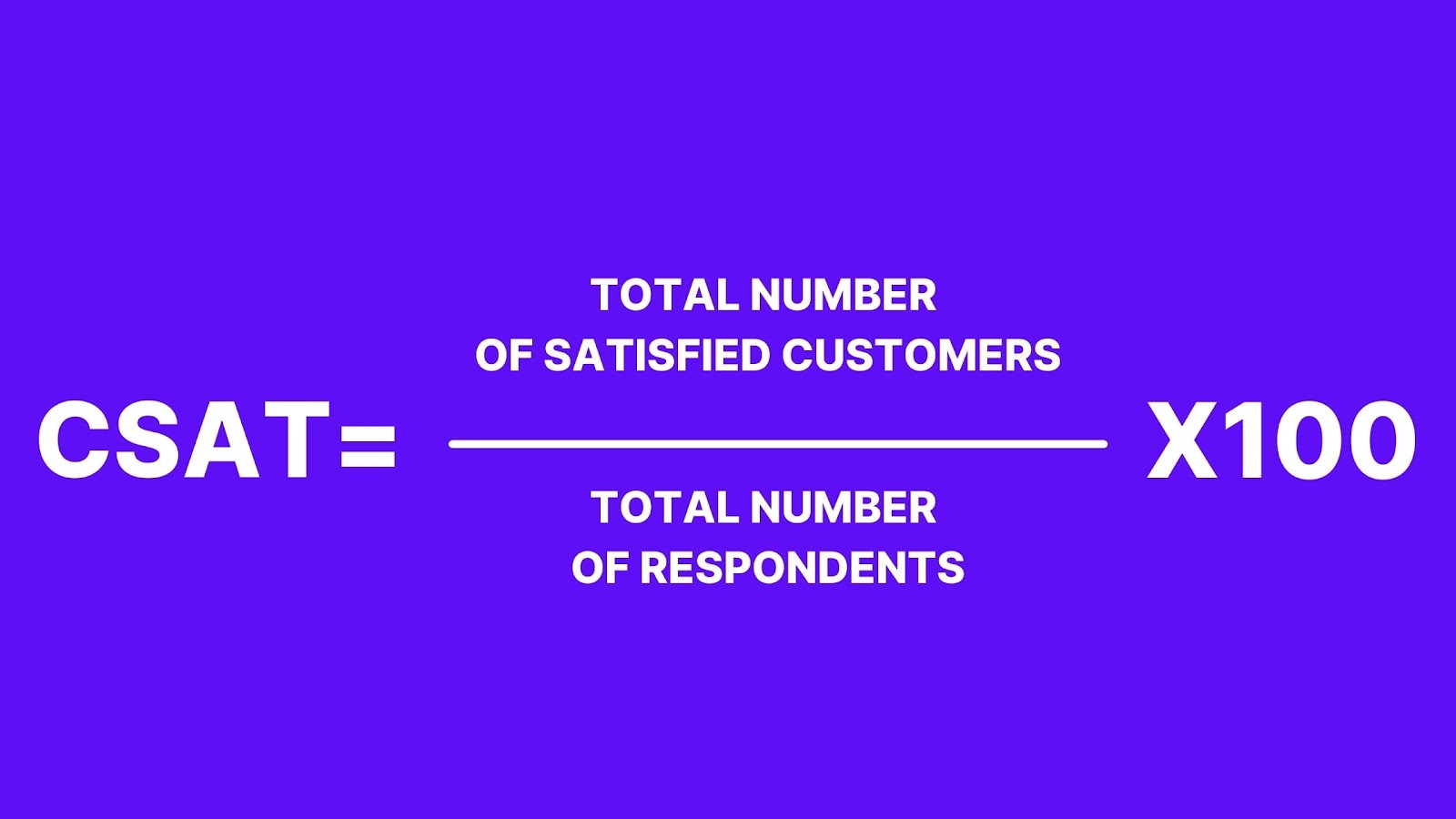 CSAT formula