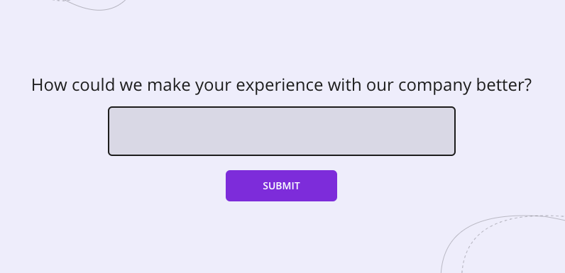 open-ended survey question