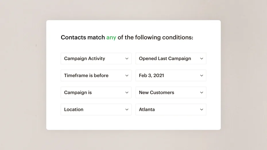 Market Segmentation Tools - Mailchimp