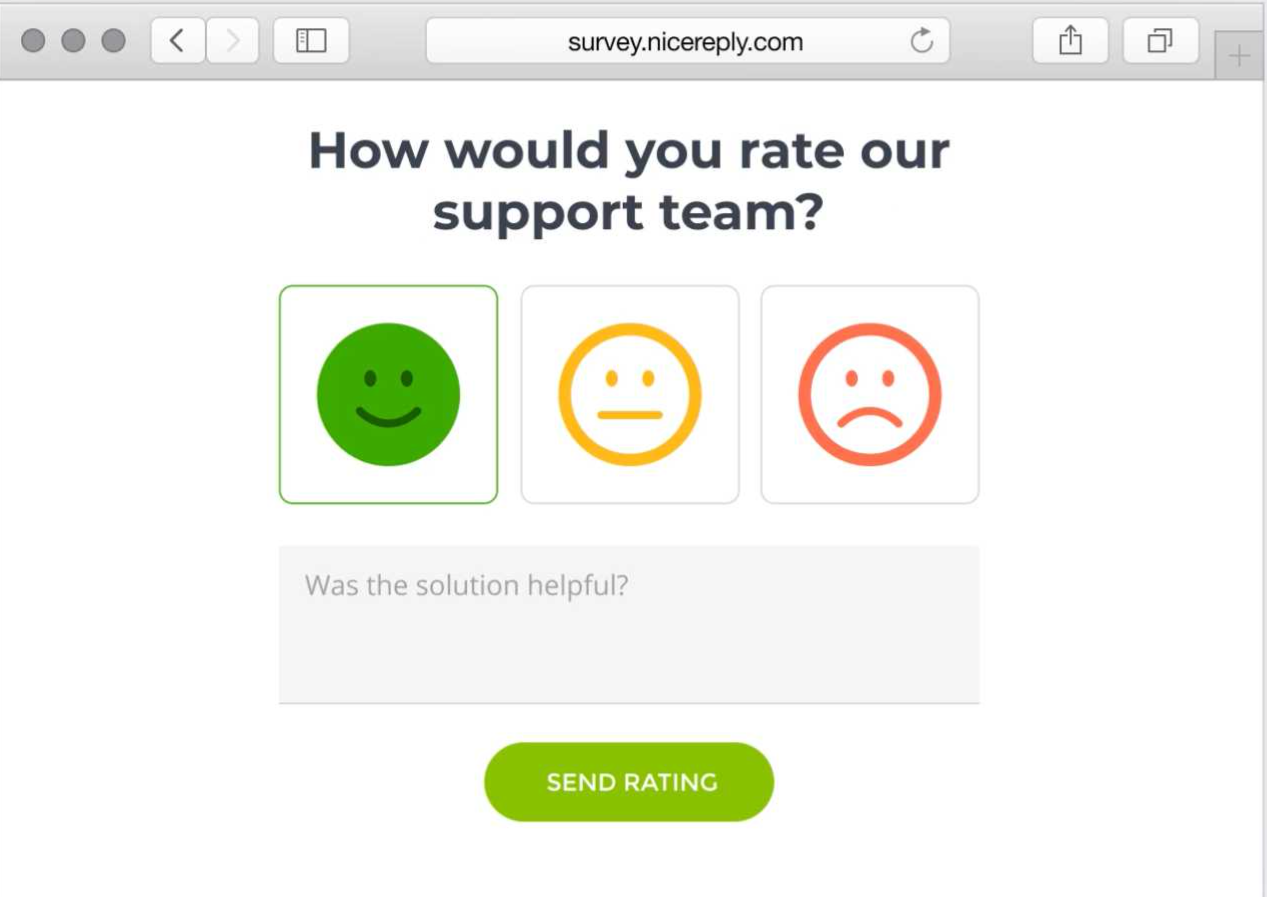 Survey tools for Zendesk - NiceReply