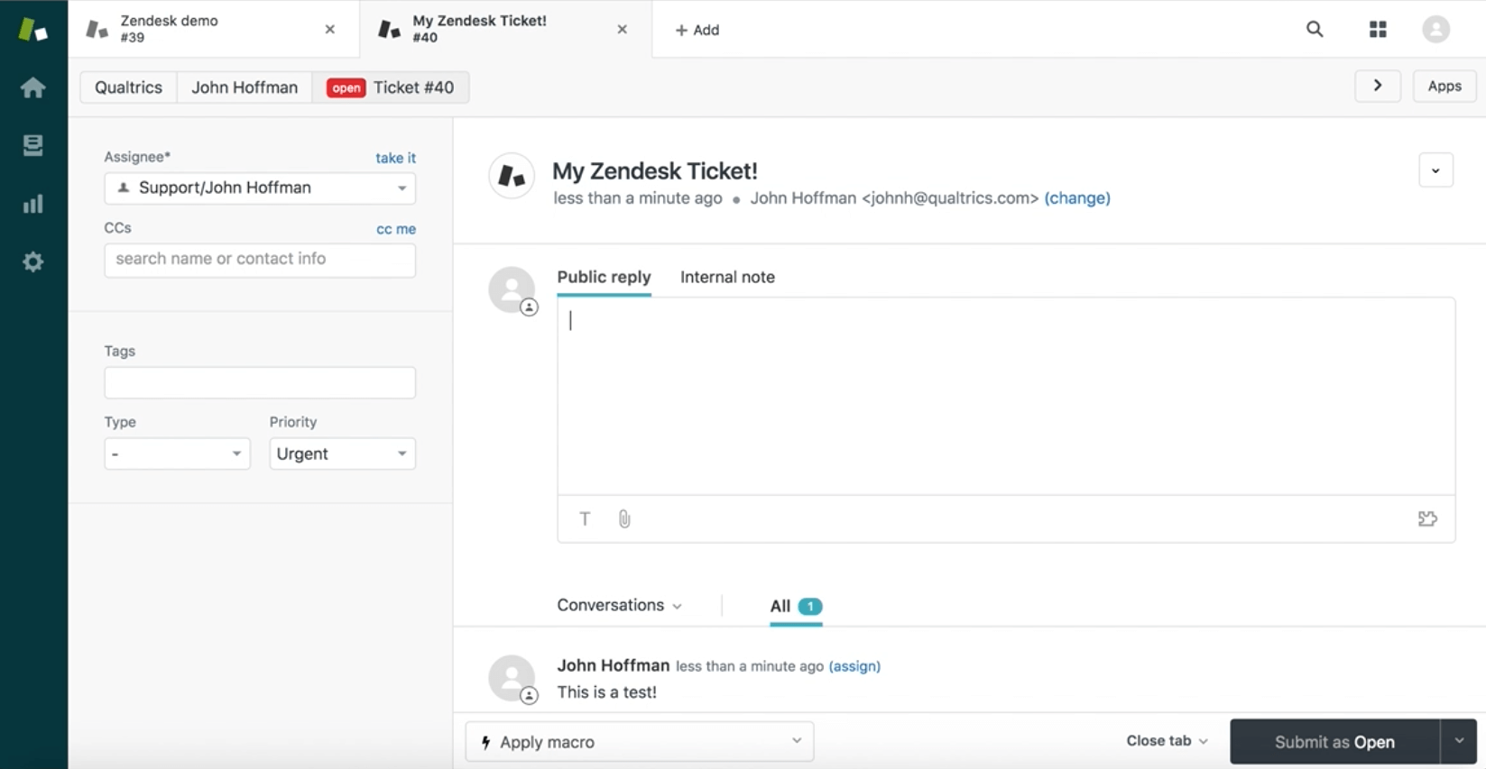 Survey tools for Zendesk - Qualtrics