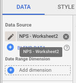 NPS in worksheet